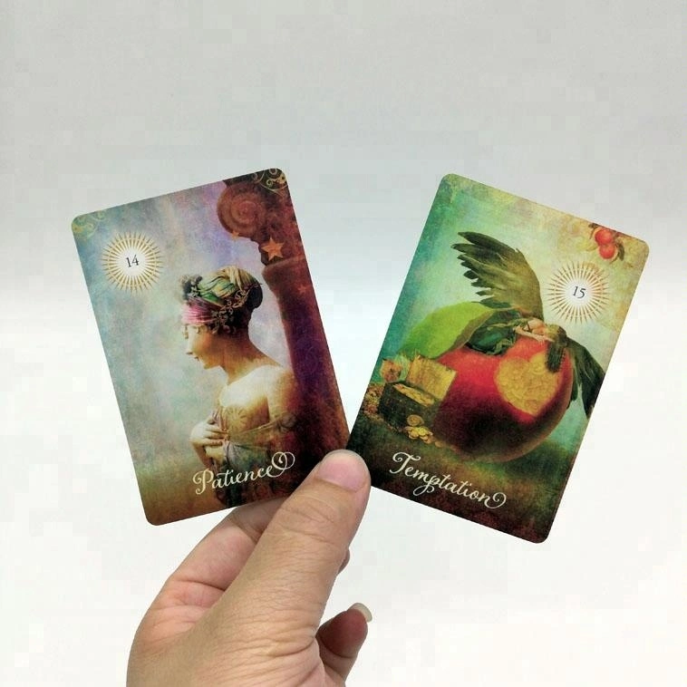 Customized Tarot Playing Cards Paper Tarot Game Card Plastic Gold Stamping Tarot Cards with Paper Boxes