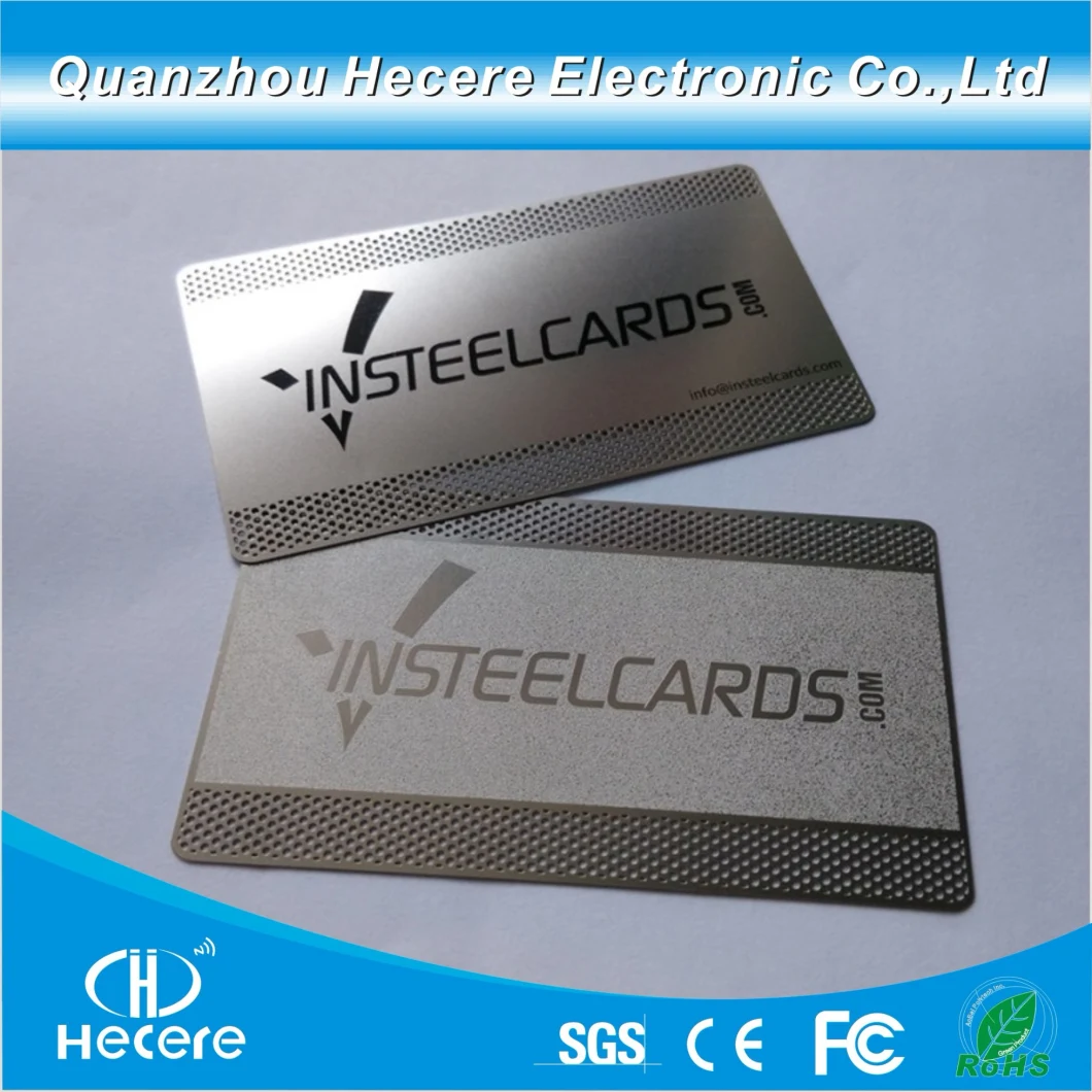 Stainless Steel Electroplate Matt Blank Metal Business Card