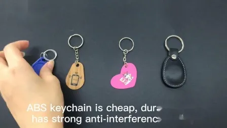 Portachiavi RFID ABS da 13,56 MHz NTAG213 Tag portachiavi NFC portachiavi