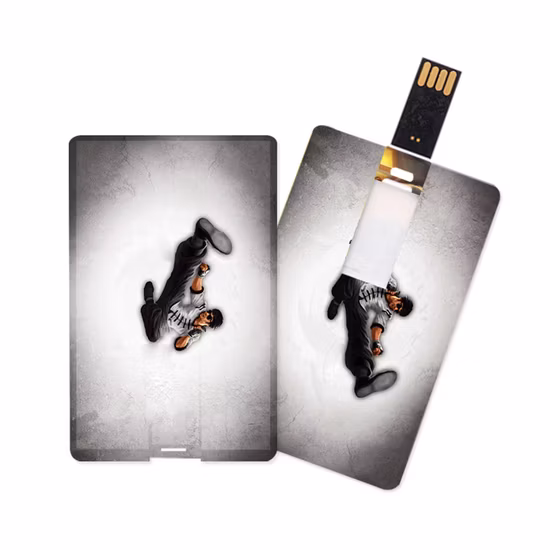 Chiavetta USB per carta di credito regalo aziendale con stampa logo personalizzata OEM all'ingrosso